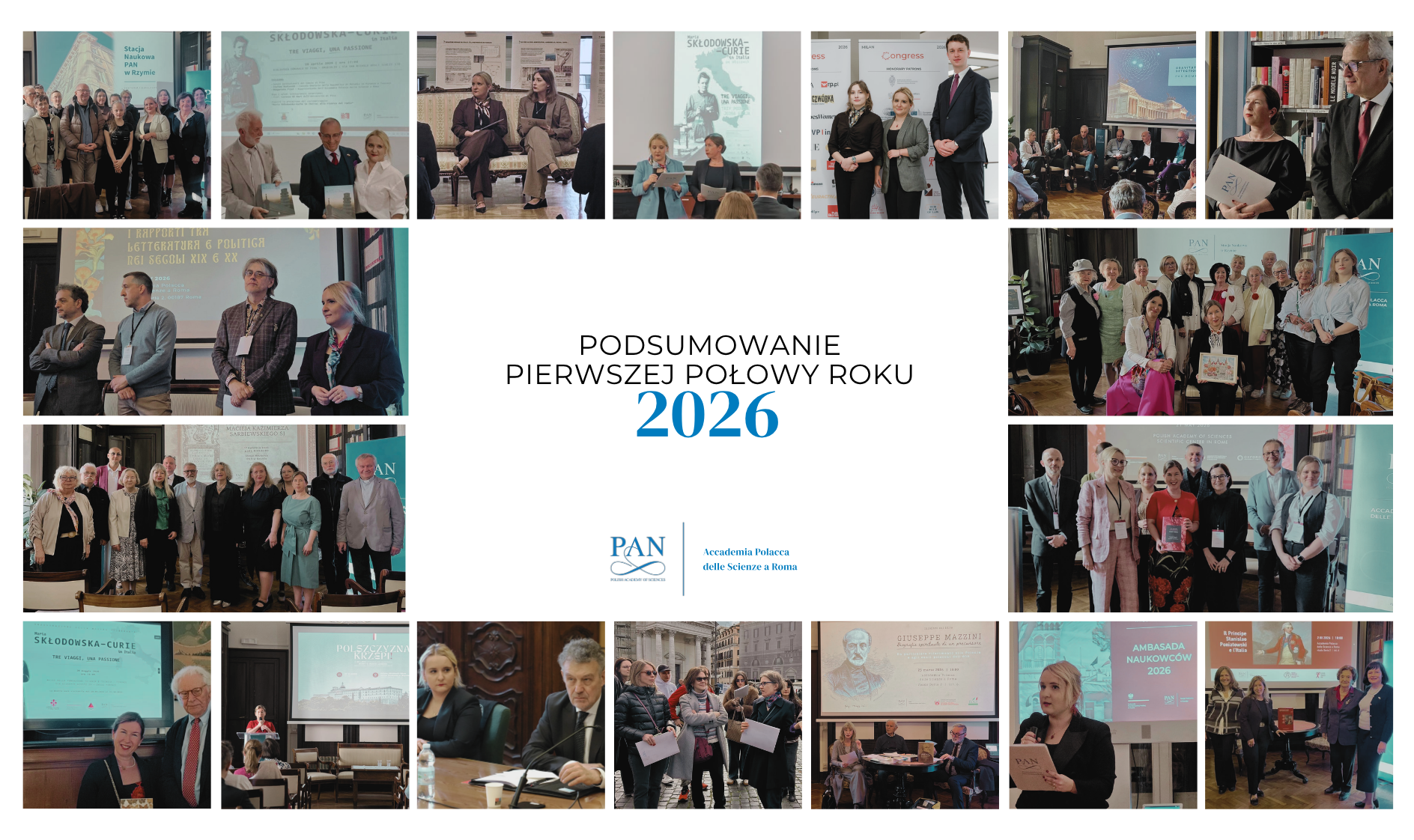 Podsumowanie pierwszego półrocza 2026 roku w SN PAN w Rzymie