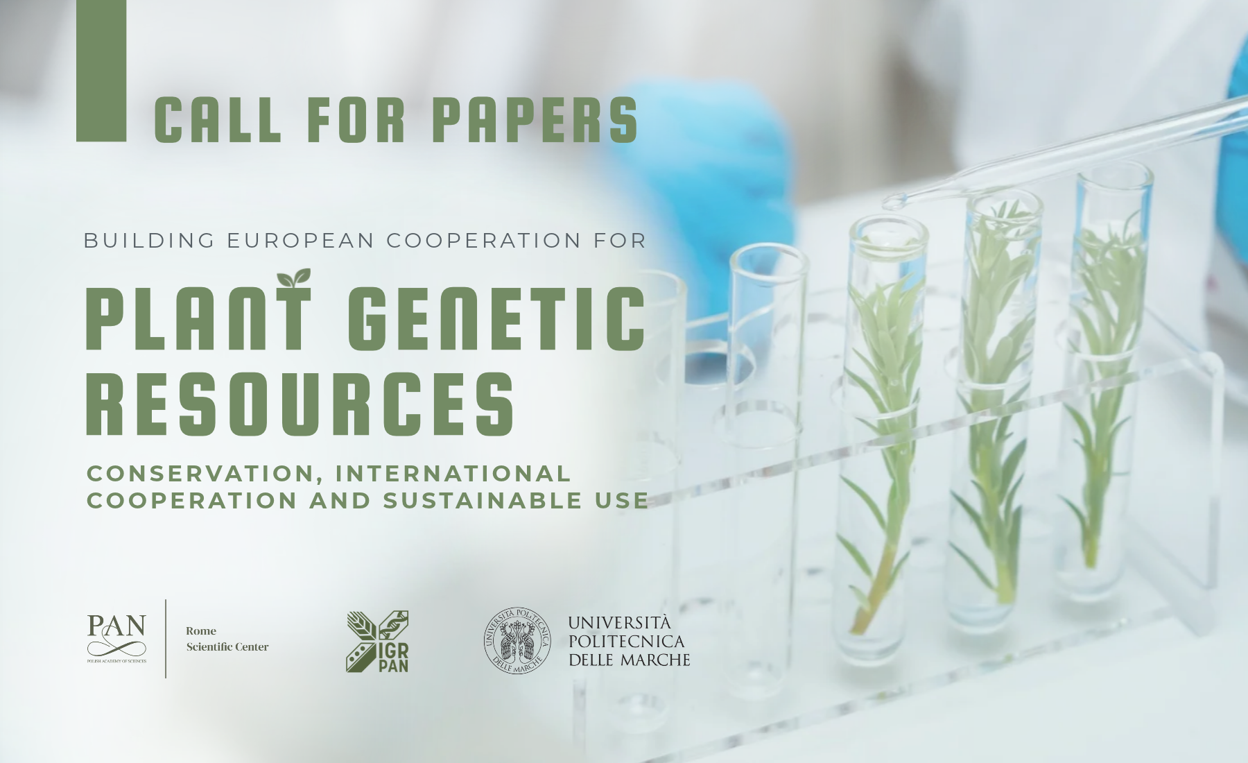 Building European Cooperation for Plant Genetic Resources.  Conservation, International Cooperation and Sustainable Use